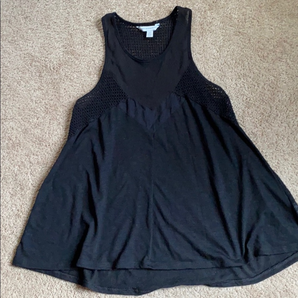 American Eagle black high neck tank